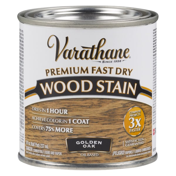 Varathane Premium Fast Dry Wood Stain, Golden Oak, 1/2 Pt 262021 - main